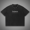 Authentic Unisex Washed Boxy Studded T-Shirt