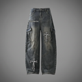 Authentic Heavyweight Multi-Pocket Washed Vintage Loose Jean