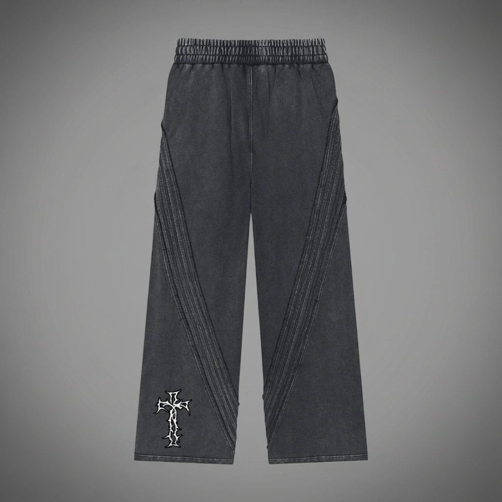 Authentic Snow Washed Tape Sweatpants