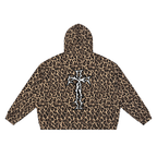 Unisex Leopard Full Zip Hoodie