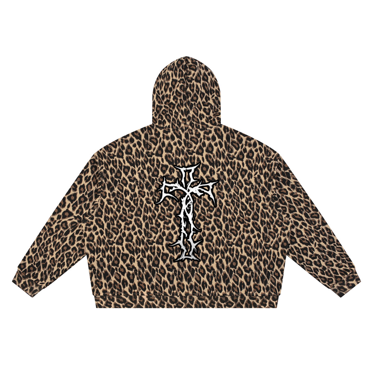 Unisex Leopard Full Zip Hoodie