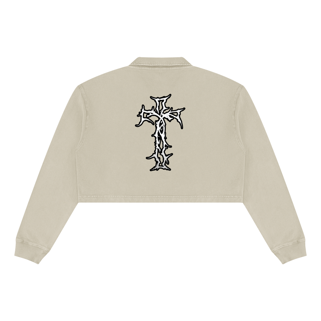 Women’s Authentic Washed Cropped Sweatshirt