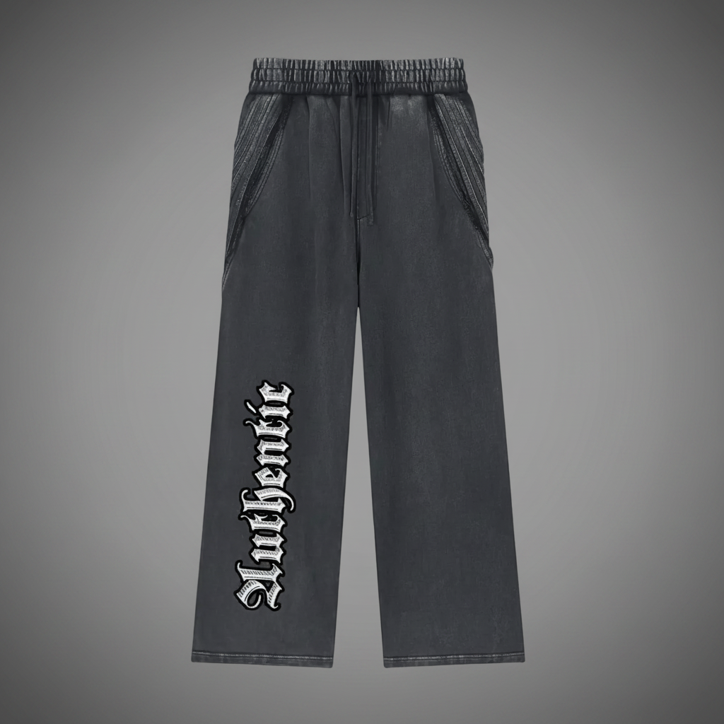 Authentic Snow Washed Tape Sweatpants