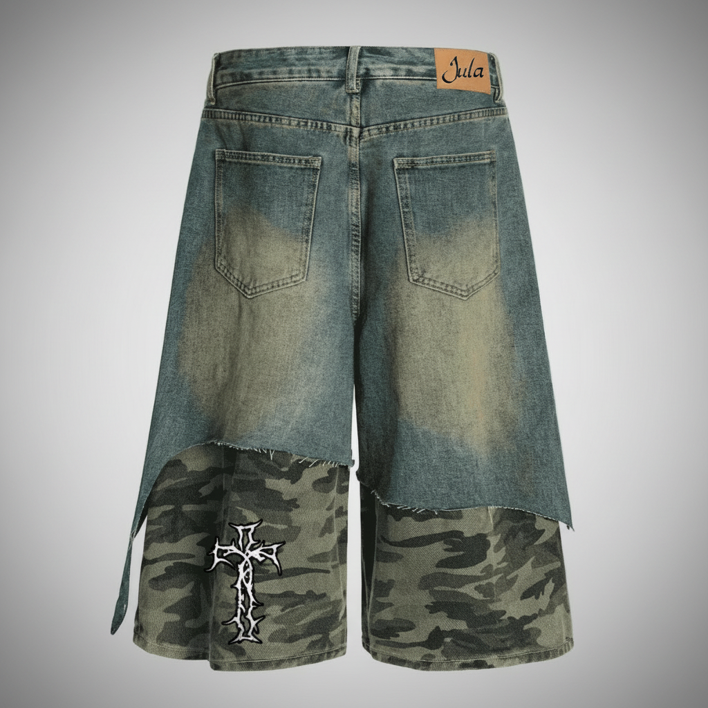 Authentic USX Camo Denim Shorts