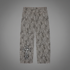 Authentic Vintage Wash Leopard Wide Leg Jeans