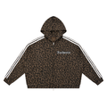 Unisex Leopard Full Zip Hoodie