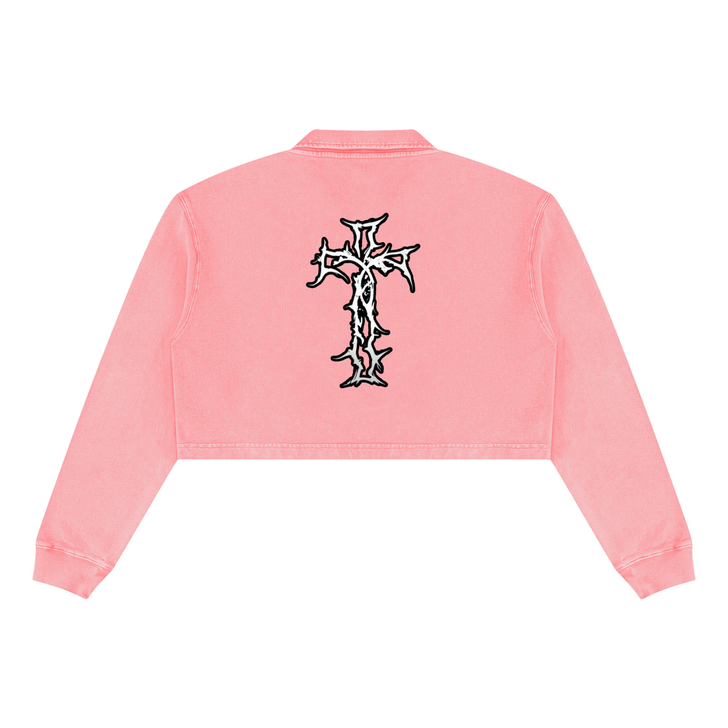 Women’s Authentic Washed Cropped Sweatshirt