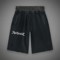 Authentic Unisex  Washed Camo Distressed Wide Leg Shorts