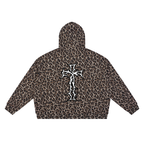 Unisex Leopard Full Zip Hoodie
