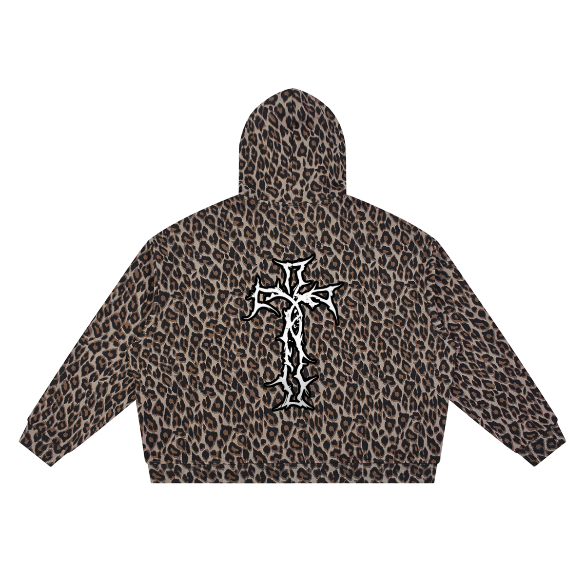 Unisex Leopard Full Zip Hoodie