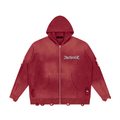 Authentic USX Distressed Dual Zip Sweater
