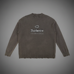 Authentic Vintage Washed Hand-Frayed Sweater