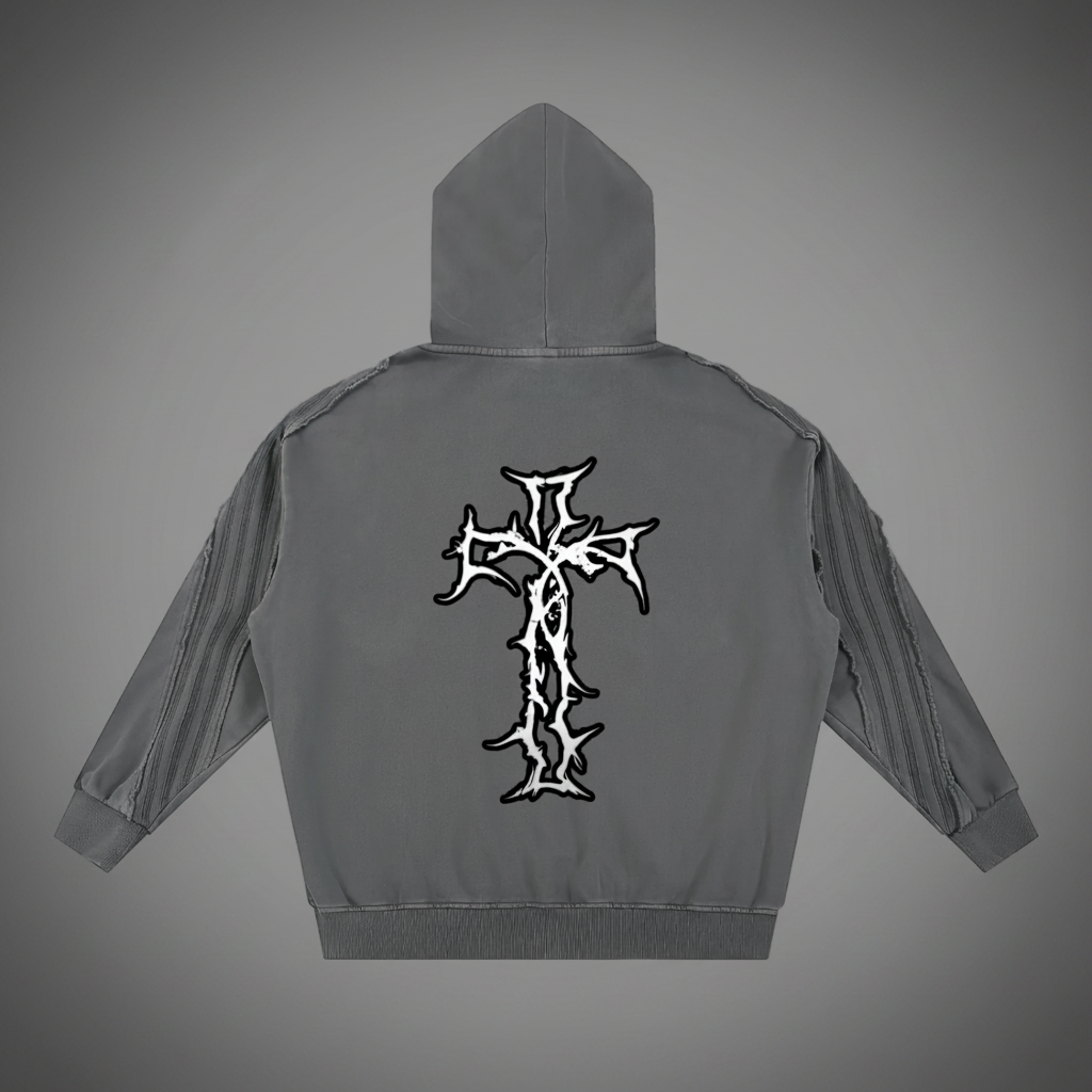 Authentic Snow Washed Tape-Stitch Zip Hoodie