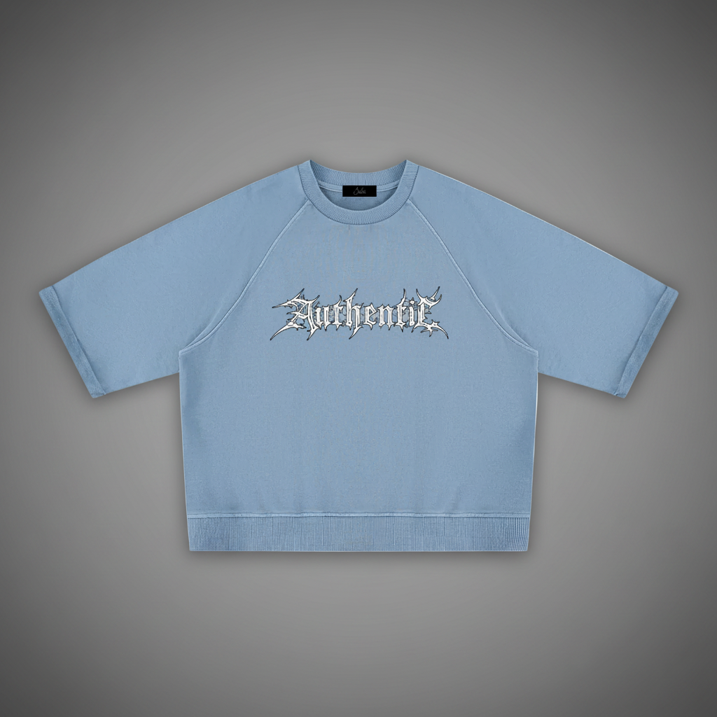 Authentic Unisex Vintage Wash Boxy Short Sleeve Sweatshirt