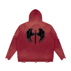 Authentic USX Distressed Dual Zip Sweater