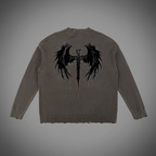 Authentic Vintage Washed Hand-Frayed Sweater
