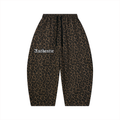 Unisex Leopard Barrel Leg Sweatpants