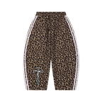 Unisex Leopard Barrel Leg Sweatpants