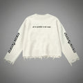 Authentic Unisex Heavyweight Waffle Cropped Long-Sleeve Shirt